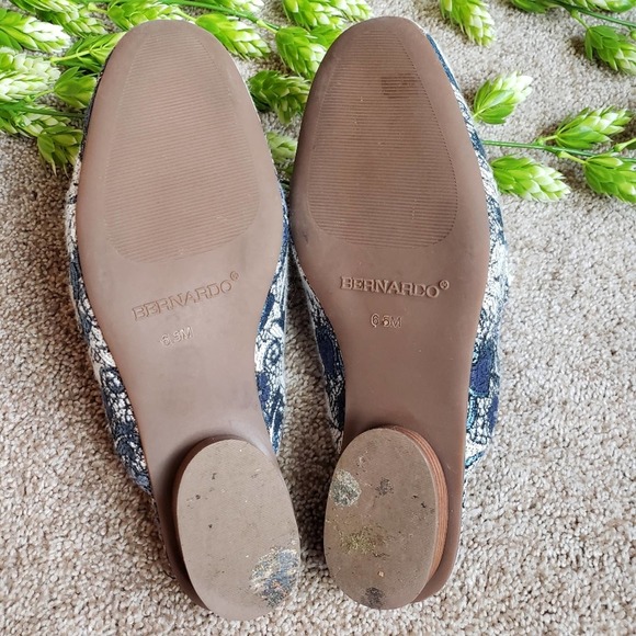 Bernardo Boho Blue Floral JEN Mule Size 6.5 - Picture 9 of 10
